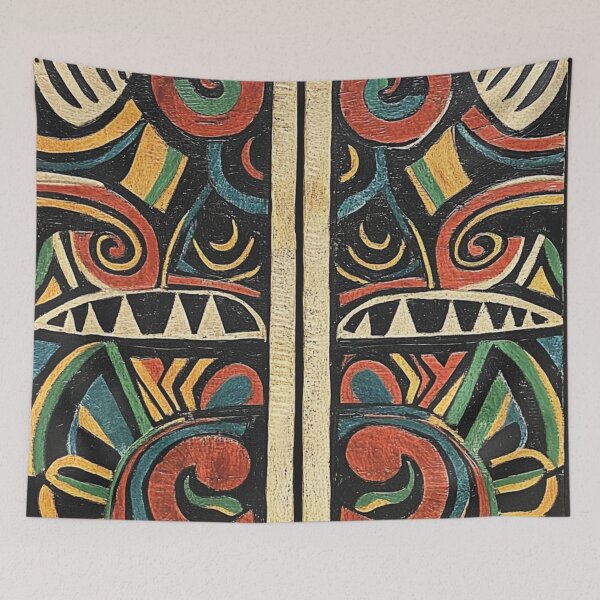 Item preview, Aztec Tribal Colorful Wood Pattern designed and sold by GrinGalore.