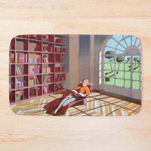 Item preview, The reading room. Oil on thick paper, original size 60 x 40 cm, 2021. designed and sold by federico cortese.