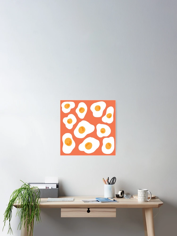 Thumbnail 2 of 3, Poster, Fried egg pattern designed and sold by SamMerrigan.