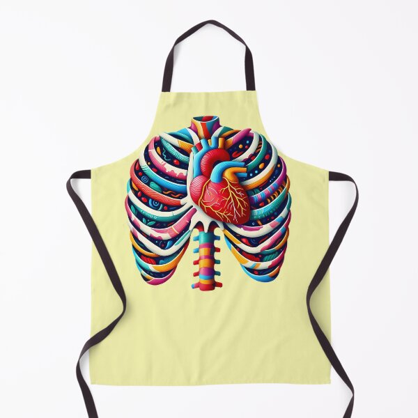 Item preview, Colorful Heart and Ribcage designed and sold by beyazart.