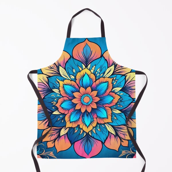 Item preview, Intricate Floral Mandala Design with Colorful Vector Silhouettes in Line Pattern. designed and sold by designdukan.
