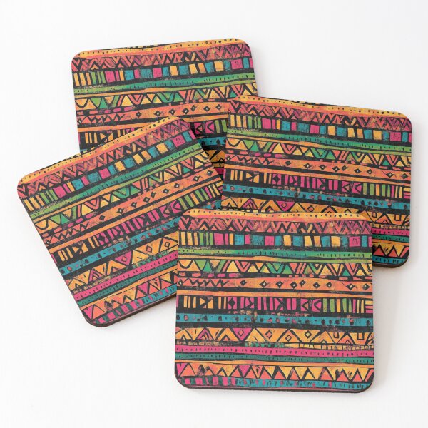 Item preview, Antique Aztec Tribal Colorful Pattern designed and sold by GrinGalore.