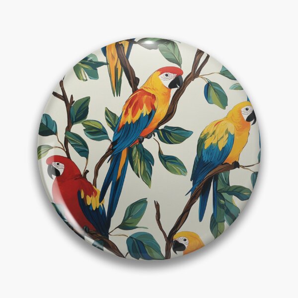 Item preview, Everybirdy Parrots Pattern 2 2024 designed and sold by GrinGalore.