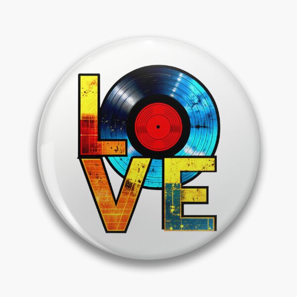 Item preview, Vintage Love Vinyl Record Typography Art designed and sold by VikArtStudio.