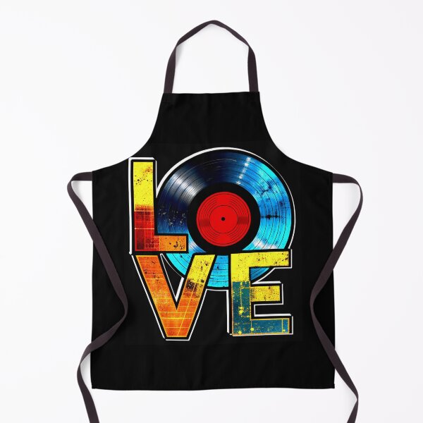 Item preview, Vintage Love Vinyl Record Typography Art designed and sold by VikArtStudio.