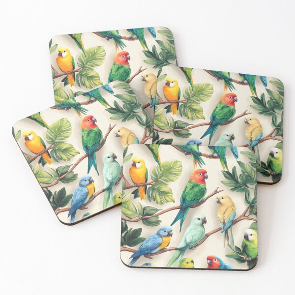 Item preview, Everybirdy Parrots Pattern 3 2024 designed and sold by GrinGalore.