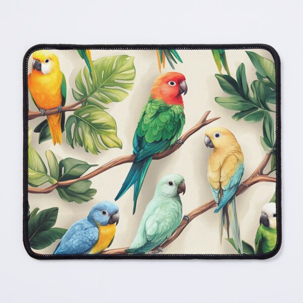 Item preview, Everybirdy Parrots Pattern 3 2024 designed and sold by GrinGalore.