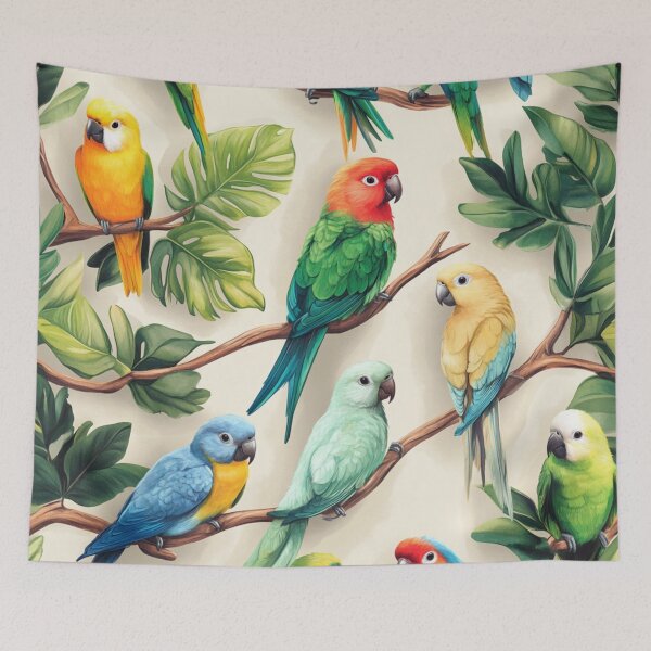 Item preview, Everybirdy Parrots Pattern 3 2024 designed and sold by GrinGalore.