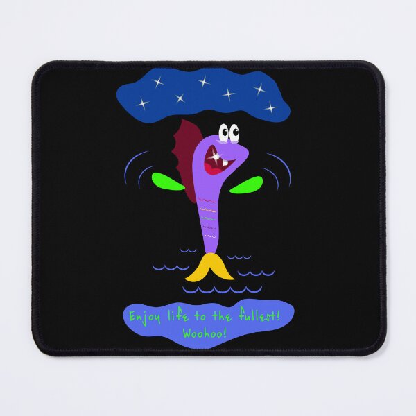 Item preview, Enjoy life to the fullest! Smiling positive jumping fish designed and sold by ZorianArt.