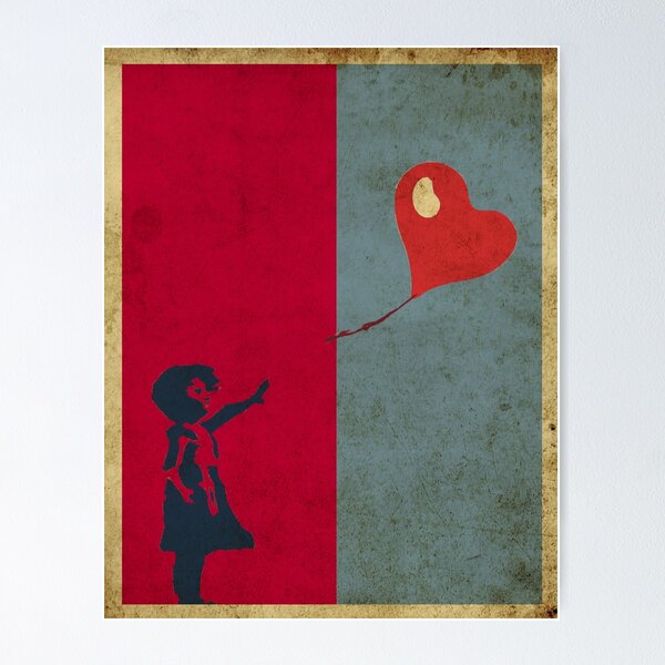Item preview, Vintage Balloon Girl Banksy designed and sold by RetroVoyages.