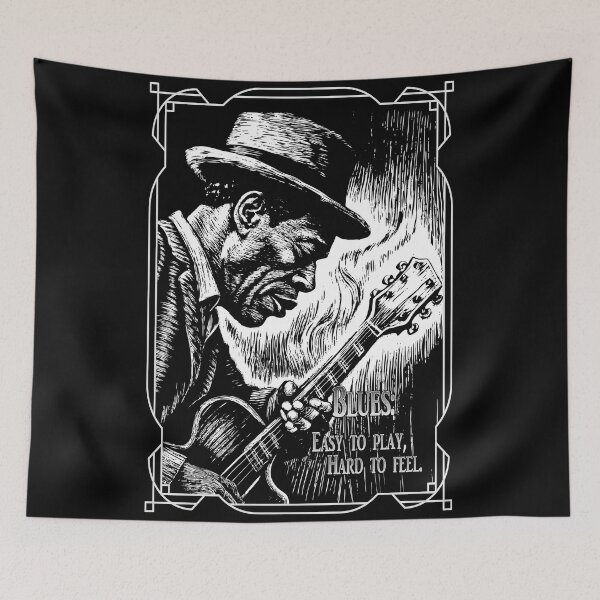 Item preview, A bluesman playing the blues designed and sold by Playa Angel.