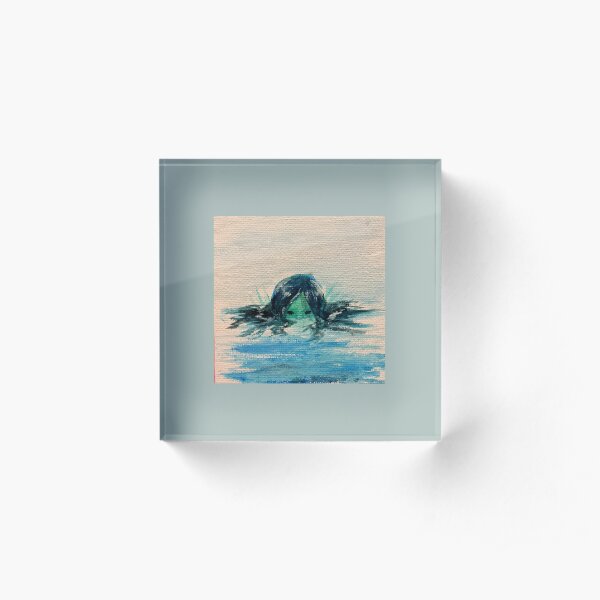 peek-a-boo merm (tiny) Acrylic Block
