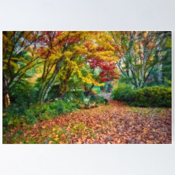 Item preview, An impressionist autumn scene designed and sold by Mrtweety.