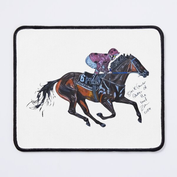 Aperçu de l'œuvre Black Caviar, pur-sang australien, reine du gazon créée et vendue par Renee Pallister-Cook.