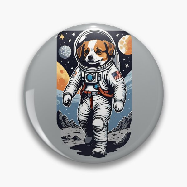 Item preview, Dogstronaut (#14) dog astronaut in space [Create a set!] designed and sold by SolidEarthArt.