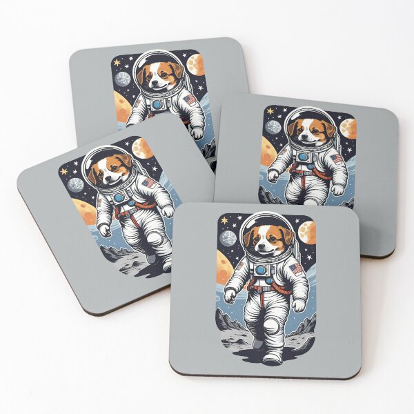 Item preview, Dogstronaut (#14) dog astronaut in space [Create a set!] designed and sold by SolidEarthArt.
