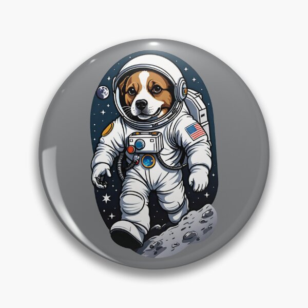 Item preview, Dogstronaut (#15) dog astronaut in space [Create a set!] designed and sold by SolidEarthArt.