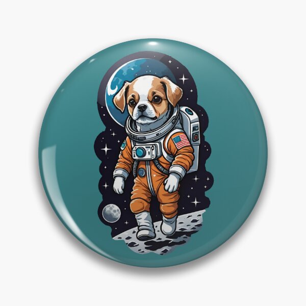 Item preview, Dogstronaut (#17) dog astronaut in space [Create a set!] designed and sold by SolidEarthArt.