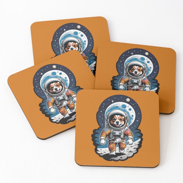 Item preview, Dogstronaut (#18) dog astronaut in space [Create a set!] designed and sold by SolidEarthArt.