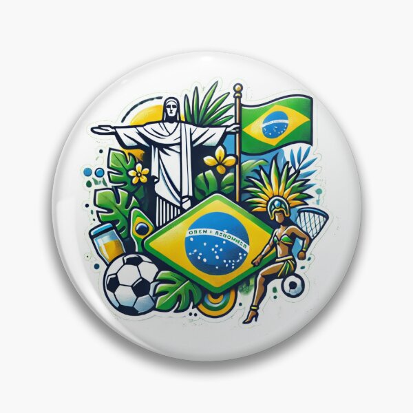Item preview, Brazil shield designed and sold by ChicClicker.