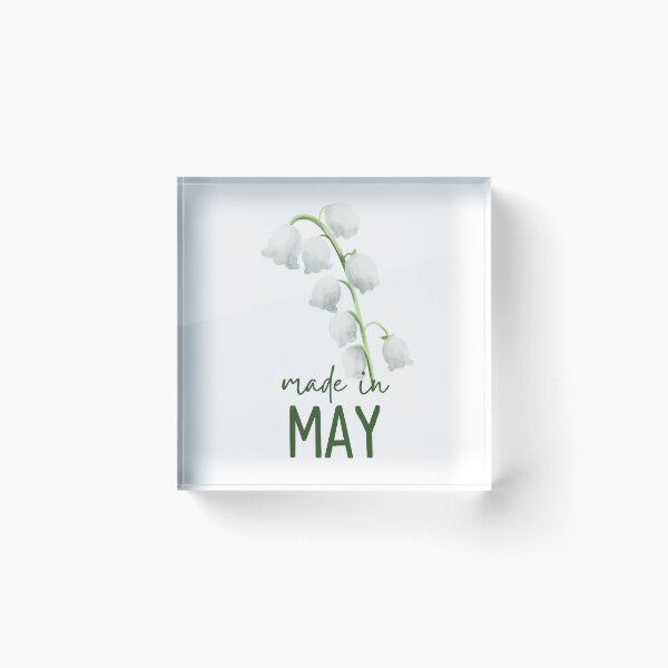 Item preview, Made in May, Lily of the Valley Birth Flower, May Birthday Gift designed and sold by lagunaklein.