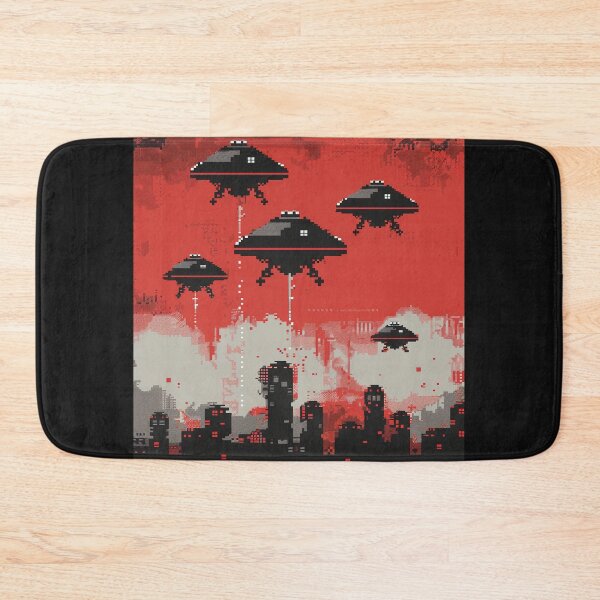 Item preview, Alien UFO Ships Invasion War Pixel Vintage Retro  designed and sold by redstar19.