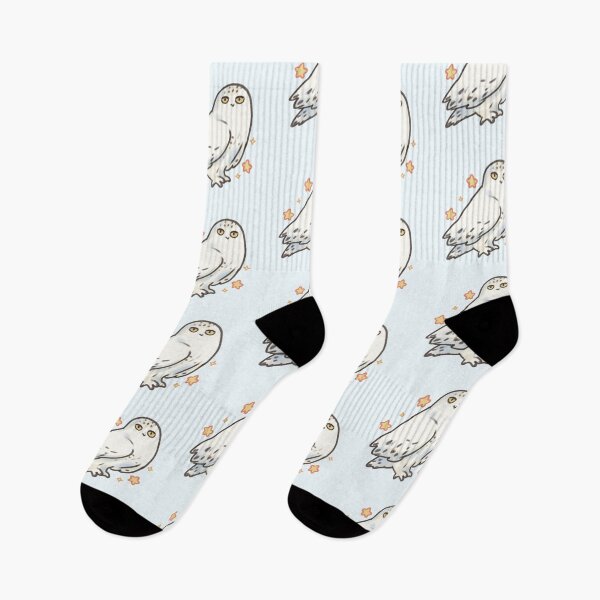 Item preview, snowy owl illustration with stars  designed and sold by Artofmayara.