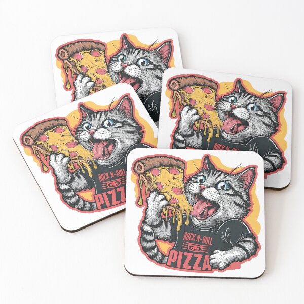 Item preview, Cat with Pizza designed and sold by R3FDesign.
