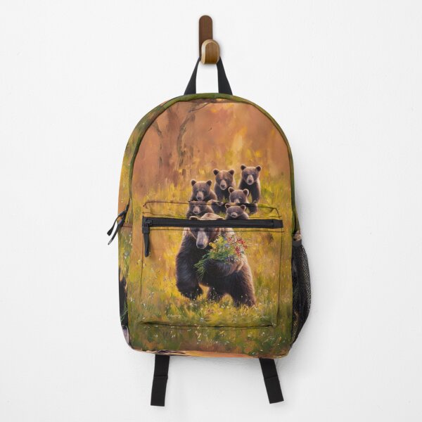 Item preview, A Golden Hour Encounter: A Mother Bear’s Tender Moments with Her Cubs designed and sold by piketo.