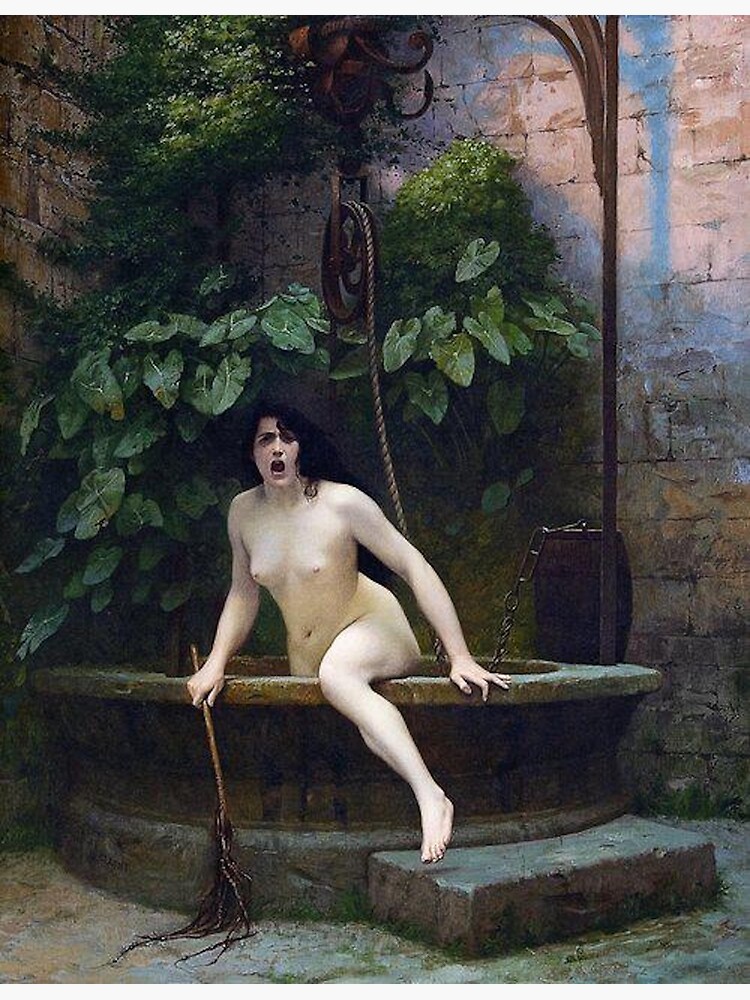TRUTH COMING OUT OF HER WELL TO SHAME MANKIND - JEAN-LEON GEROME by iconicpaintings