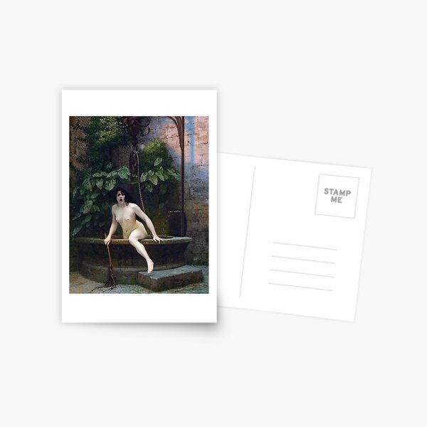 TRUTH COMING OUT OF HER WELL TO SHAME MANKIND - JEAN-LEON GEROME Postcard