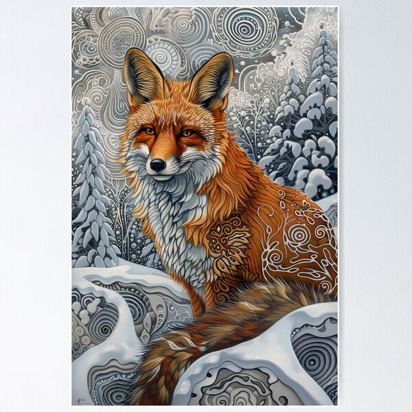 Item preview, Christmas Fox designed and sold by thewandswant.