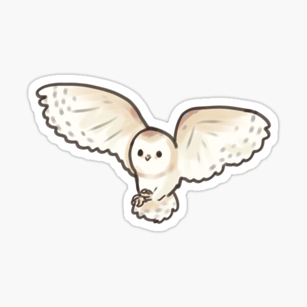 Item preview, Barn owl flying  designed and sold by Artofmayara.