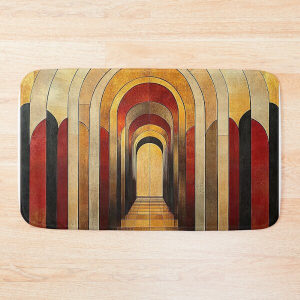 Item preview, Art Deco Red Gold designed and sold by ArtHouseNiklas.