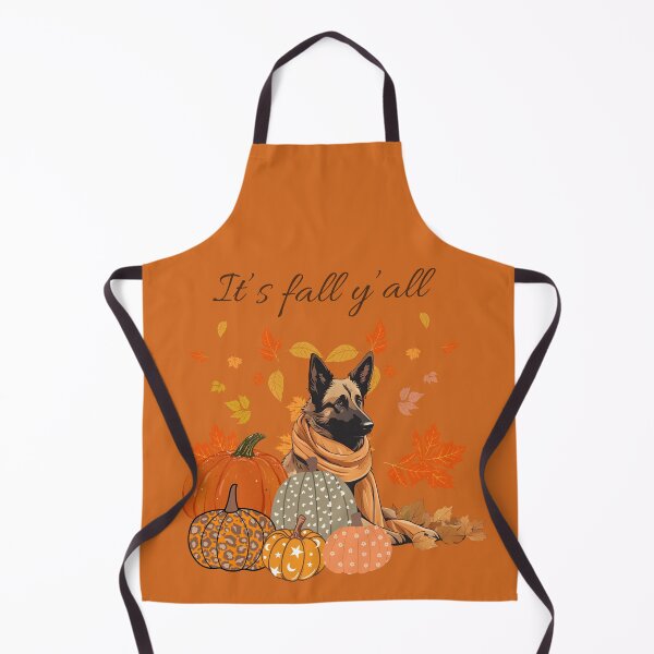 Item preview, 'It's Fall Y'all - Cozy Laekenois with Pumpkins and Leaves" designed and sold by GoodyPaws.