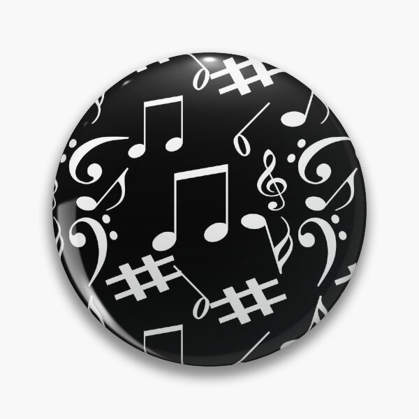 Item preview, Black Musical Notes Symbol Pattern designed and sold by PatternTitan.