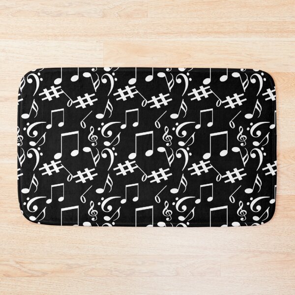 Item preview, Black Musical Notes Symbol Pattern designed and sold by PatternTitan.