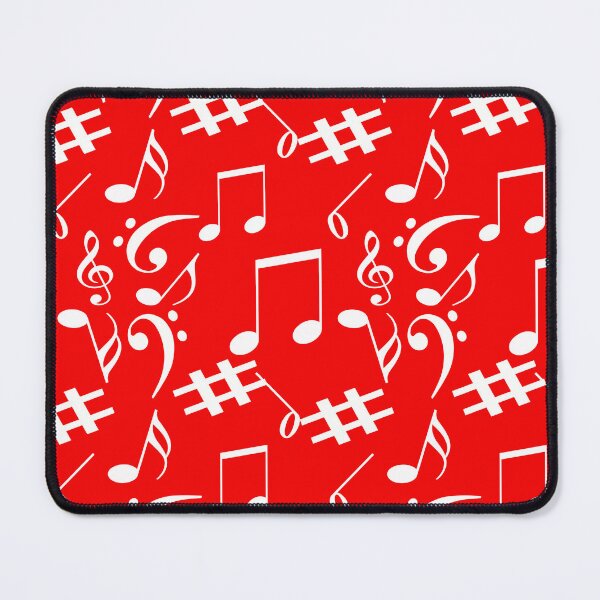 Item preview, Red Musical Notes Symbol Pattern designed and sold by PatternTitan.