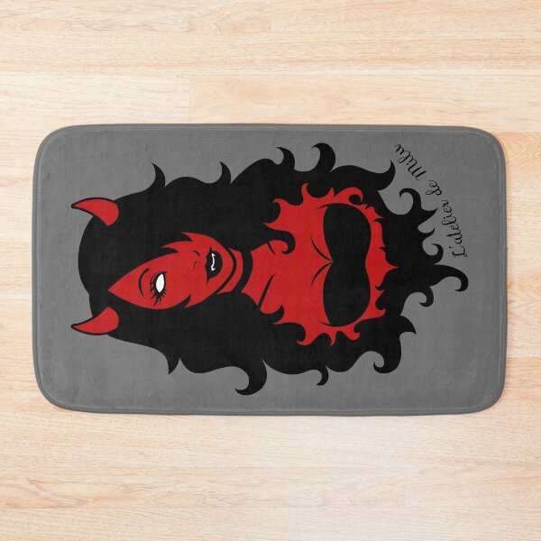 Item preview, She's devilish ! - Grey background designed and sold by L'Atelier de Milu.