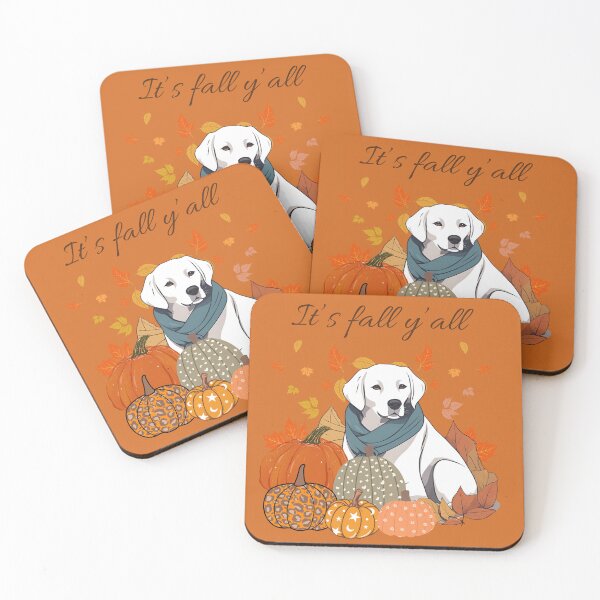 Item preview,  'It's Fall Y'all - Cozy Slovakian Chuvach with Pumpkins and Leaves" designed and sold by GoodyPaws.