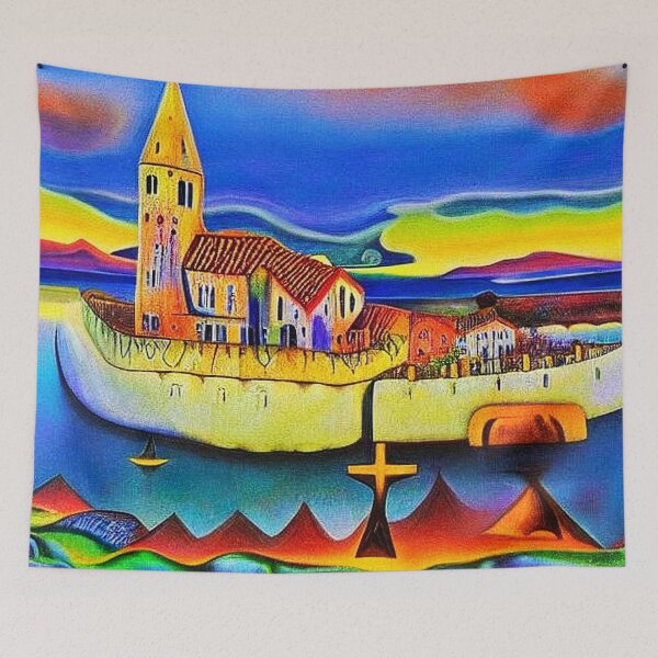 Item preview, Church by the sea 1 designed and sold by George Hutton Hunter.