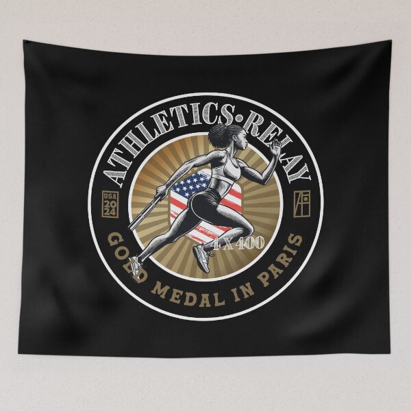 Item preview, 2024 - USA - ATHLETICS - RELAY 4X400- GOLD MEDAL - PARIS - 3 designed and sold by ArtProjectShop.