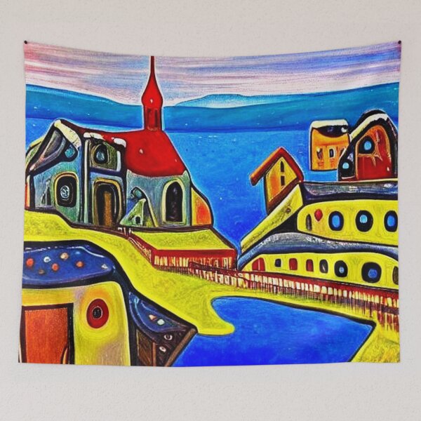 Item preview, Church by the sea 3 designed and sold by George Hutton Hunter.