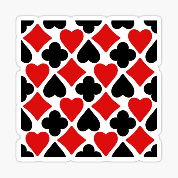 Suit Signs Grid Sticker