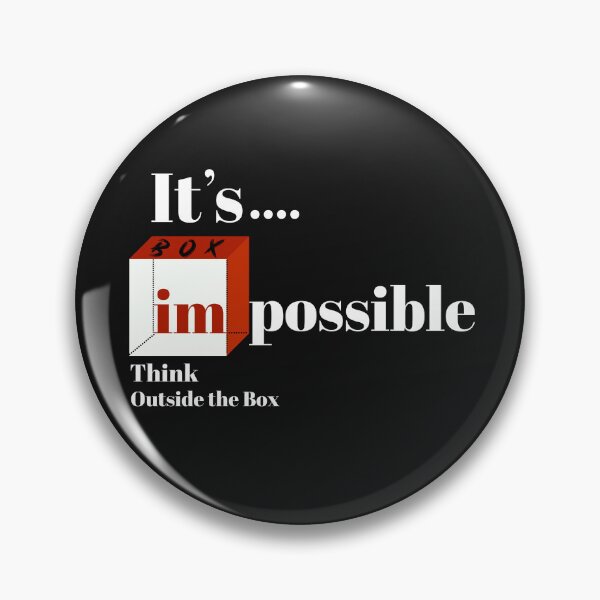 Item preview, Think Outside the Box Positive Thinking Proactive Attitude designed and sold by Glmart.