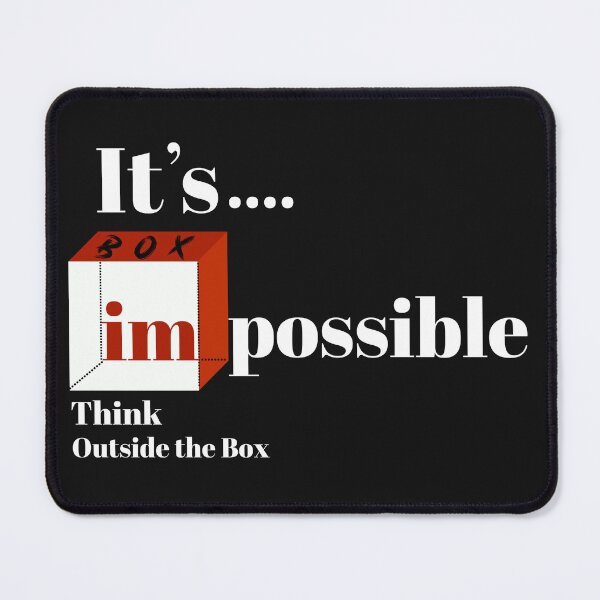 Item preview, Think Outside the Box Positive Thinking Proactive Attitude designed and sold by Glmart.