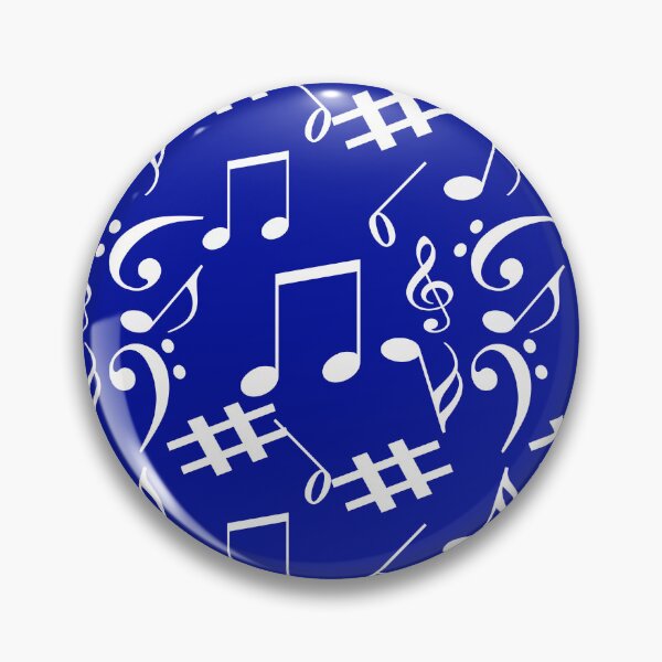 Item preview, Blue Musical Notes Symbol Pattern designed and sold by PatternTitan.