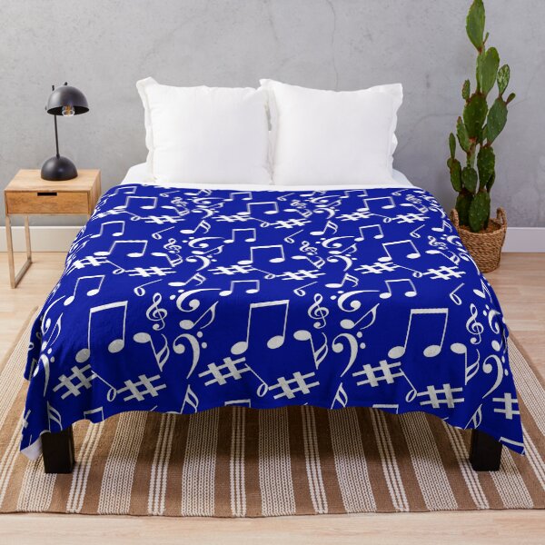 Item preview, Blue Musical Notes Symbol Pattern designed and sold by PatternTitan.