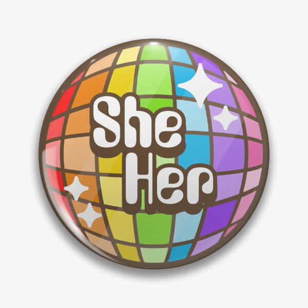 Item preview, PRIDE AT THE DISCO SHE HER designed and sold by HELLOCROSSING.