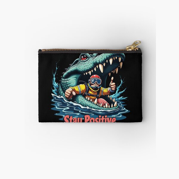 Item preview, Stay Positive Crocodile  designed and sold by AlphaTeez.
